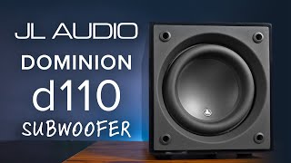 JL Audio Dominion d110 Subwoofer  A Sub for TwoChannel amp Home Theater [upl. by Trutko]