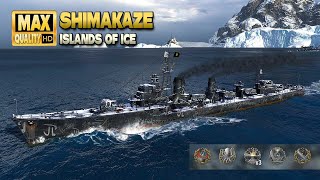 Destroyer Shimakaze Thriller in Ranked battle  World of Warships [upl. by Schriever]