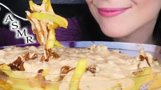 Salted Caramel ASMR cheesy animal style fries Mukbang bites only [upl. by Anirdna]