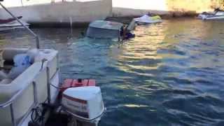 Lake Havasu Site 6 Truck sinks at loading dock Video 1 [upl. by Forrest]