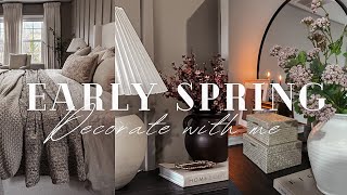 Decorate with me  Bedroom Refresh  Early Spring decor 2024 [upl. by Ycniuqed476]