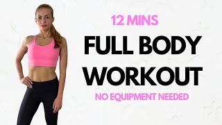 12Minute Full Body Workout  No Equipment Follow Along Routine  Body Fit TV [upl. by Krebs]