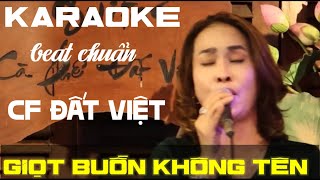 KARAOKE Guitar Tone Nữ  Giọt Buồn Không Tên  Beat Chuẩn CF Đất Việt  KARAOKE Bolero Guitar [upl. by Atalante]