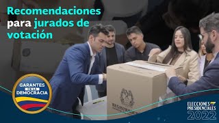 Recomendaciones para jurados de votación [upl. by Ricky861]