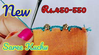 saree kuchu 206  simple sareekuchu design tutorial for beginners siri creations [upl. by Kcire]