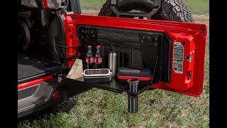 Jeep Wrangler JL Mopar Tailgate Table 2018 Review amp Install [upl. by Enitsua423]