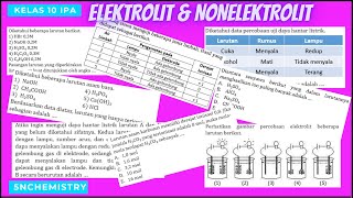 LENGKAP ‼️ PERSIAPAN ULANGAN ELEKTROLIT DAN NONELEKTROLIT [upl. by Leif448]