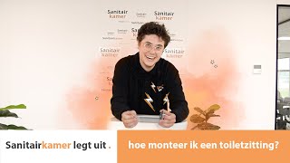 Een wc bril monteren hoe doe ik dat  Sanitairkamernl [upl. by Ash]