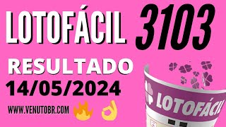 🍀 Resultado Lotofácil 3103 [upl. by Marcelle]