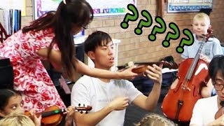 We Go Back to School and Join a Beginners Strings Class [upl. by Niliac]