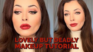 Lovely but Deadly Makeup Tutorial  1950s Femme Fatale Inspired Look [upl. by Kelwunn]