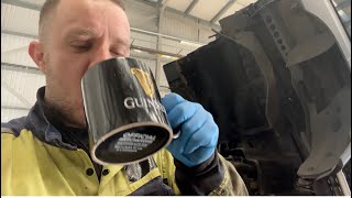 A day in the life of an HGV Mechanic How to change a DAF CF85 MX13 clutch plus nightheater Part 1 [upl. by Salis]