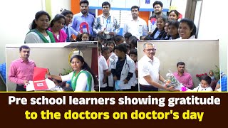 Doctors Day celebration  Pre school learners showing gratitude to the doctors on doctors day [upl. by Yarled]