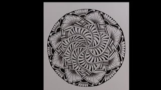 ZENDALA  7 Exploreing Zentangle and Mandala [upl. by Zirkle]