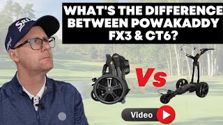 Powakaddy CT Model vs FX Model CT6 CT8 FX3 FX5 Models [upl. by Becky831]