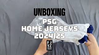 Unboxing PSG Paris Saint Germain home jersey 202425 [upl. by Phaidra]