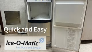 How to clean an IceOMatic GEMU090 ice machine [upl. by Reddin]