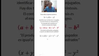 Binomios conjugados 1 parte 5 maths edutuber algebra matematicas [upl. by Haduj]