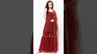 Most Beautiful sharara suit design shorts Shrara suit fashion style [upl. by Adair698]