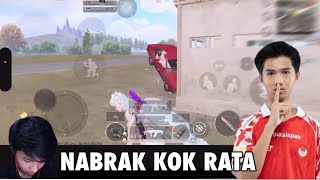 NABRAK KOK RATA  BTR Lapar Di Tabrak Satu Squad  PUBG Mobile [upl. by Thebault]