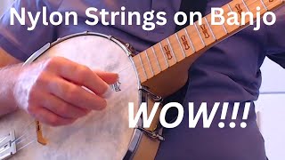 IM BACK ON NYLON STRINGS Nylon String Banjo Full String Information [upl. by Chretien727]