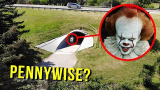 DRONE CATCHES PENNYWISE AT HAUNTED TUNNEL HE TOOK MY DRONE [upl. by Ja]