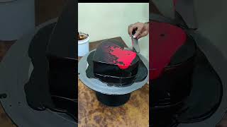 Heart shape cake design chocolate cake viral trending short YouTube short [upl. by Htez]