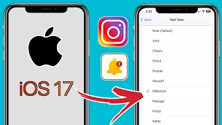 Come modificare laudio delle notifiche di Instagram su iPhone  iPad iOS 17  Nuovo metodo [upl. by Dulcle]