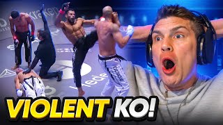 The MOST VIOLENT Karate KO Ive Ever Seen Karate Combat [upl. by Aicirtal]