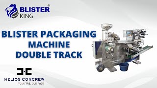 BLISTER PACKING MACHINE  DOUBLE TRACK  BLISTER KING®  HELIOS CONCREW ENGINEERS PVT LTD [upl. by Housen]