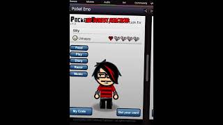 Pocket emo  silly emo iz digital lolz shortsyoutube shortsvideo scene shorts [upl. by Prendergast895]