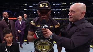 UFC 268 Kamaru Usman Octagon Interview [upl. by Warrin]