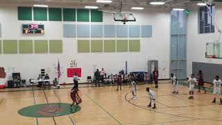 Hesse vs Hubert Middle school basketball 11620192 [upl. by Lyrad]