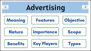 No01  Introduction to Advertising  Meaning  Nature  Feature  Importance  Scope  Types [upl. by Nospmis]