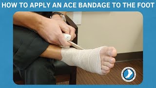 How to Apply an Ace Bandage to the Foot [upl. by Jecon]