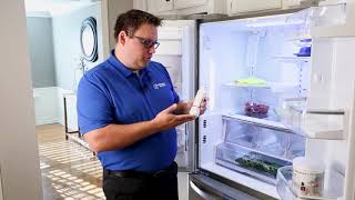 How To Replace the Water Filter in your LG French Door Refrigerator Filter Model NP LT700P [upl. by Roman]