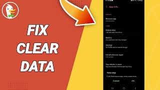 How To Fix Clear Data On DuckDuckGo App [upl. by Scrope]