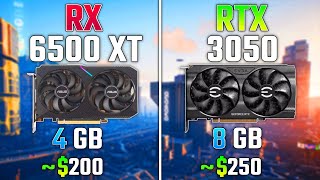 AMD RX 6500 XT vs NVIDIA RTX 3050  Test in 8 Games [upl. by Antonina533]