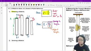 61a Stress Strain Young Modulus and Graphs  AS Deformation of Solids  Cambridge A Level Physics [upl. by Ynottirb]