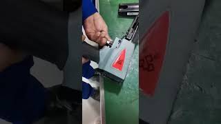 How to change carton closing stapler trigger rongpeng MTA18 carton box sealing air stapler gun [upl. by Kcirttap]