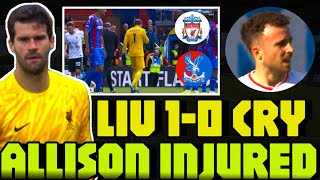 Liverpool goalkeeper Alisson sustains another injury against Crystal Palace [upl. by Linad]