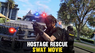 SWAT vs HOSTAGE Situation in GTA 5 Movie [upl. by Bunnie61]