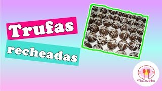 Trufas Recheadas isnacozinha 1 Tutorial [upl. by Fronia]