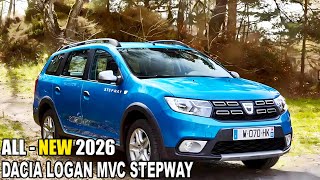 2026 Dacia Logan MCV Stepway  New Upgrade Specs Performance [upl. by Ylrebmit]