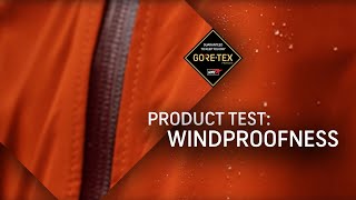 GORETEX Products Test 2 Windproofness [upl. by Mandel463]