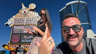 LAS VEGAS VLOG  Circus Circus  Mirage  Pieros  TI Part 3 [upl. by Meean32]