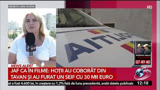 Jaf ca în filme întrun centru comercial din Iaşi Hoţii au intrat prin tavan [upl. by Strage]