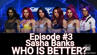 WWE 2K20 WHO IS BETTER Sasha Banks Episode 3 [upl. by Millburn]