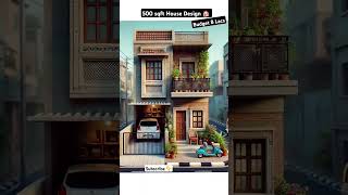 500 sqft duplex house design  Double floor house plan  3 bhk budget house design [upl. by Gelya]