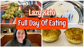 Lazy keto What I Eat In A Day  Keto Cinnamon Roll  Weight Loss  Simply Misti [upl. by Nyletak]